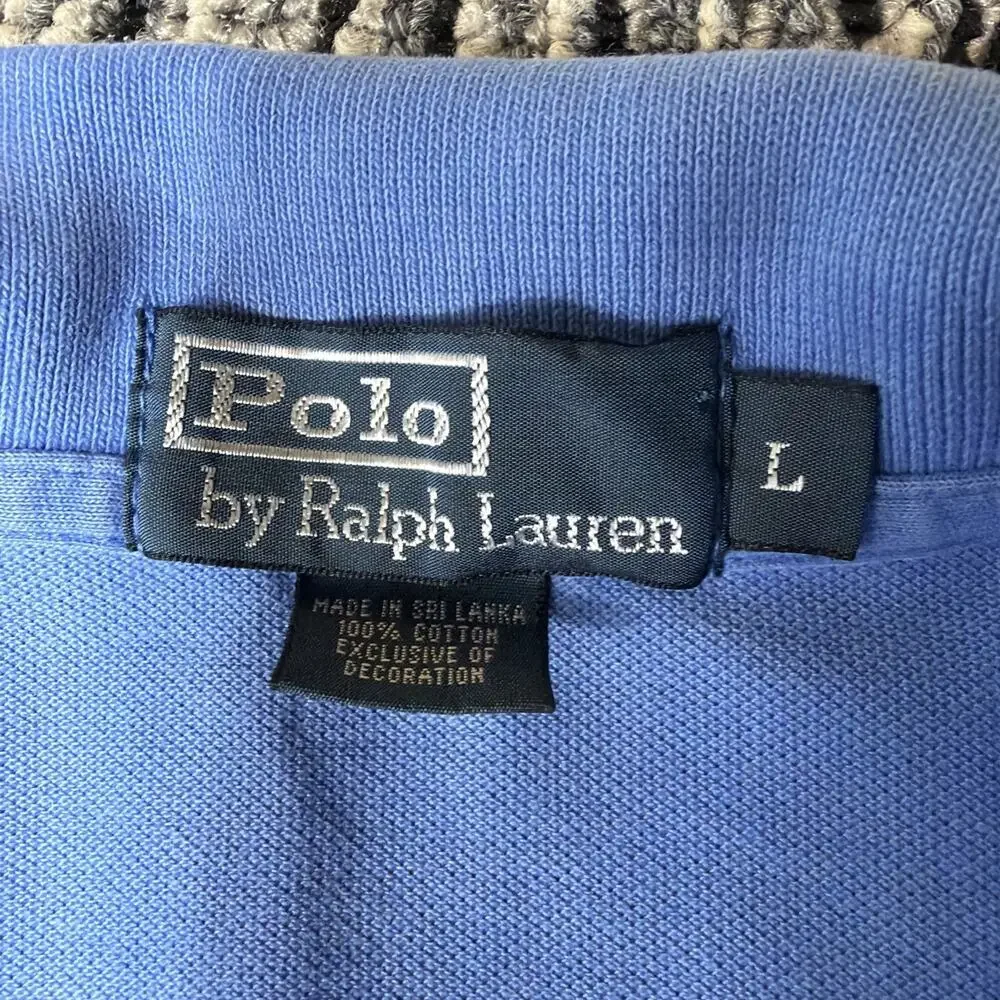 Polo Ralph Lauren Men’s Blue Polo Shirt Large Short Sleeve